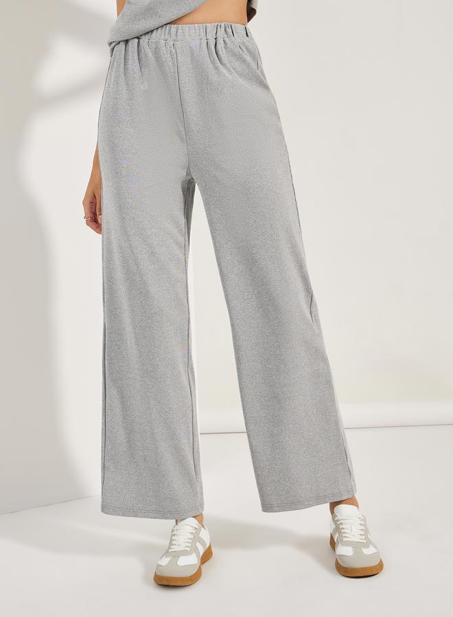 Styli Sleeveless Rib Knit Top & Wide Leg Joggers Co-Ords  - Image 5