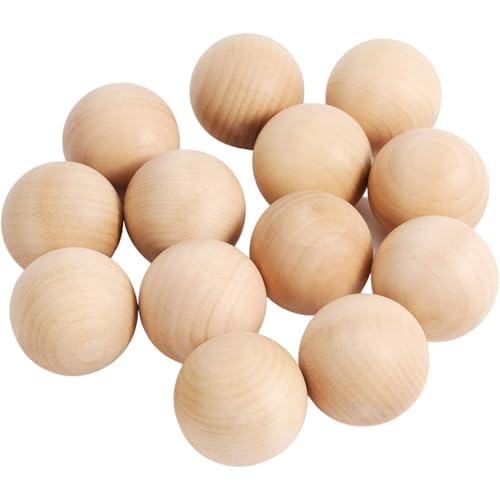 KOHAND 30 Pack 2 Inch Wooden Balls, Round Wood Ball for Crafts, Unfinished Wooden Balls for DIY Art Craft Painting Projects - Image 1