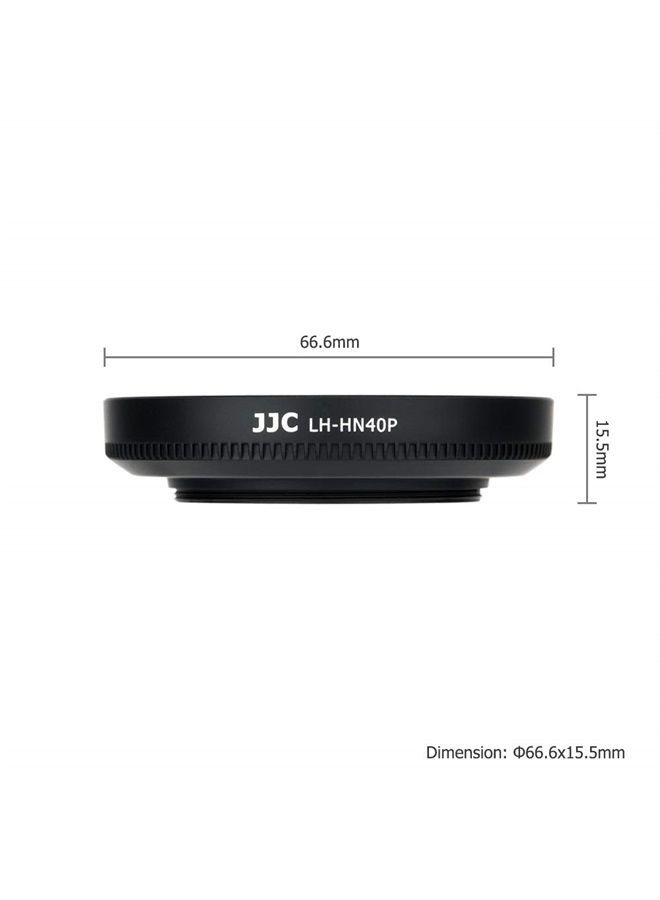 JJC Screw-in Lens Hood Shade for Nikon NIKKOR Z DX 16-50mm f/3.5-6.3 VR Lens on Nikon Z50 Zfc Z fc Replace Nikon HN-40 Lens Hood - Image 2