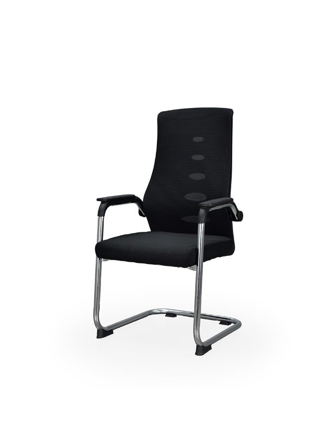 ROYALOAK Atlas Visitor Chair | High Grade Nylon Mesh | High Backrest | Comfortable Seating Space | Comfortable Armrest | Visitor Chair for Office Work | Visitor Chair | Sturdy Base | Smooth Texture - Image 3