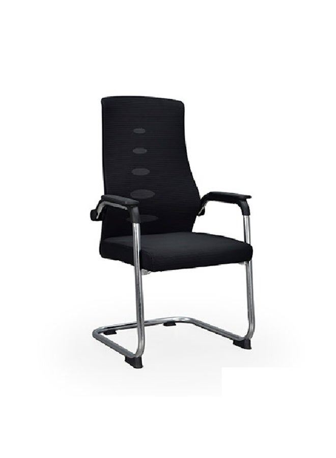 ROYALOAK Atlas Visitor Chair | High Grade Nylon Mesh | High Backrest | Comfortable Seating Space | Comfortable Armrest | Visitor Chair for Office Work | Visitor Chair | Sturdy Base | Smooth Texture - Image 4