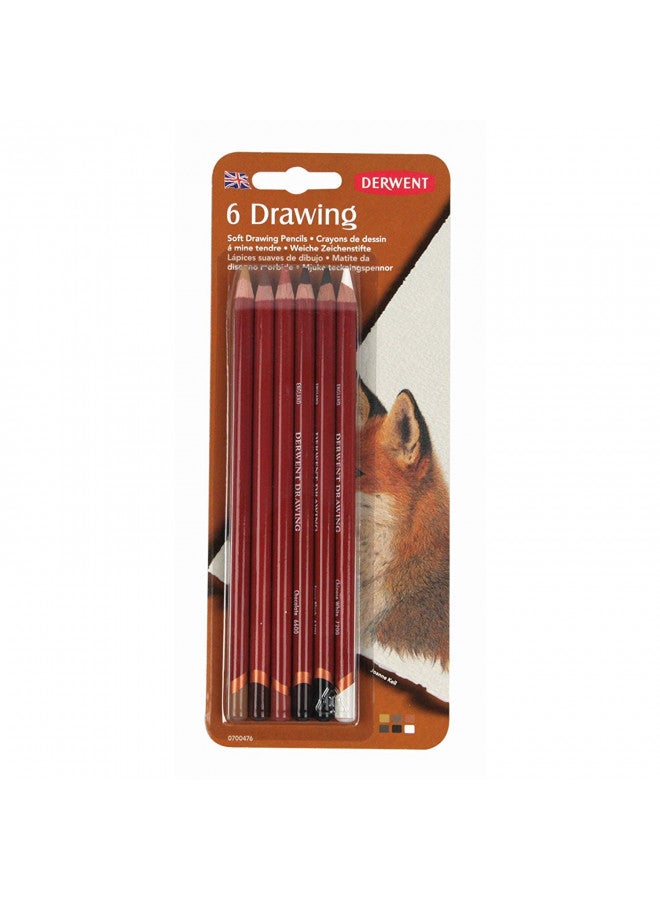 Derwent Colored Drawing Pencils, 5mm Core, Pack, 6 Count (0700476) - Image 2