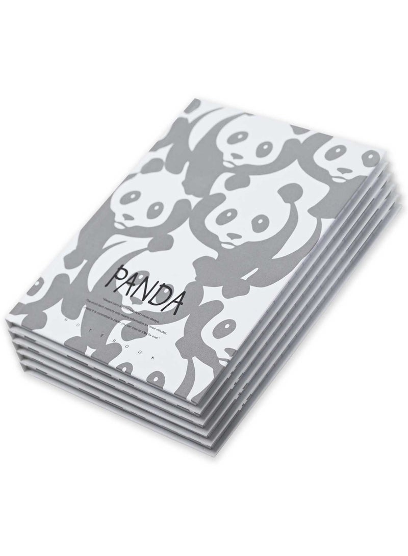 FIS Pack Of 5 Hard Cover Notebook, 96 Sheets A4 Panda Design 2 -FSNBHCA496-PAN2 - Image 3