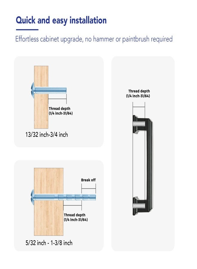 Ravinte Hardware 10 Pack Kitchen Cabinet Pulls Square Drawer Pulls 3 Inch Hole Center Cabinet Handles Matte Black Drawer Pulls Kitchen Cabinet Hardware for Kitchen Cupboard Solid Dresser Handles - Image 4