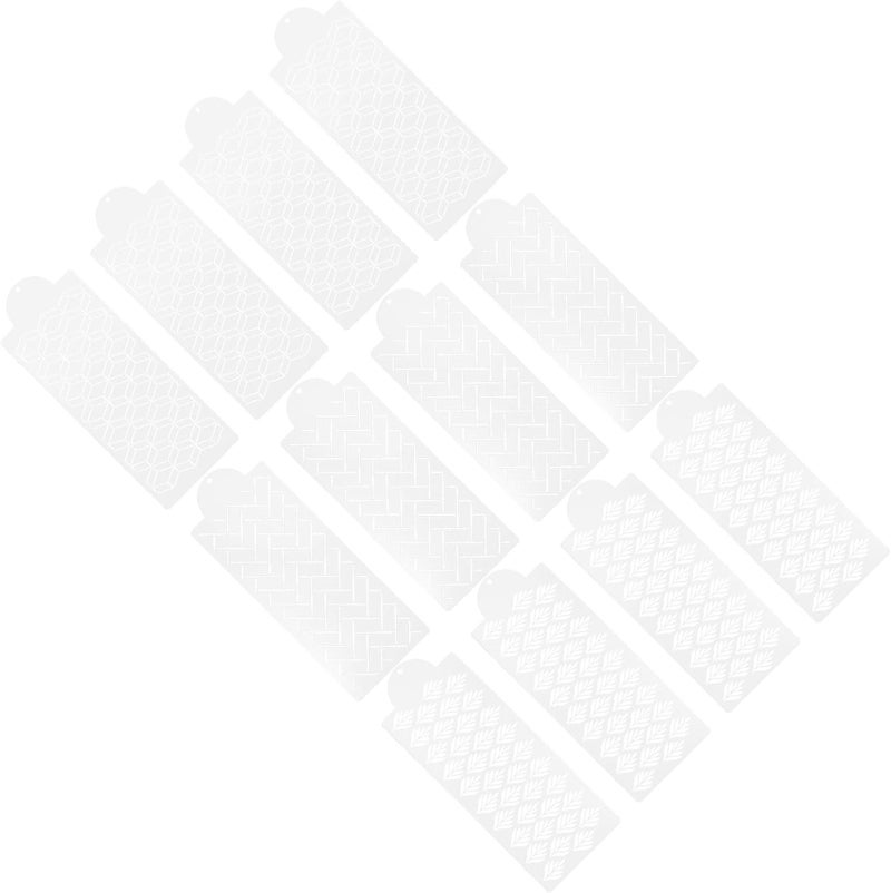 GALPADA 12pcs Baking Stencils Cake Decorating Templates Reusable Hollow Mold Cake Printing Powdered Sugar Sieve Stencil Set for DIY Baking Home Use - Image 1