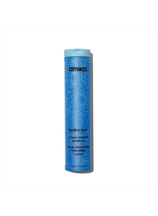 amika hydro rush intense moisture conditioner with hyaluronic acid, 275ml  - Image 1