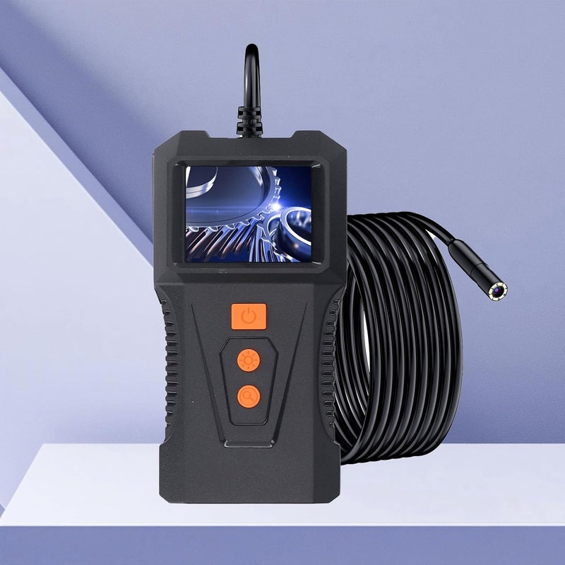 Hilitand Industrial Endoscope, 2in HD Screen 5m Cable 8mm Lens Borescope with 360 Rotation IP67 for Automotive Pipe Sewer Inspection - Image 4