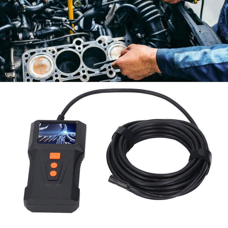Hilitand Industrial Endoscope, 2in HD Screen 5m Cable 8mm Lens Borescope with 360 Rotation IP67 for Automotive Pipe Sewer Inspection - Image 5