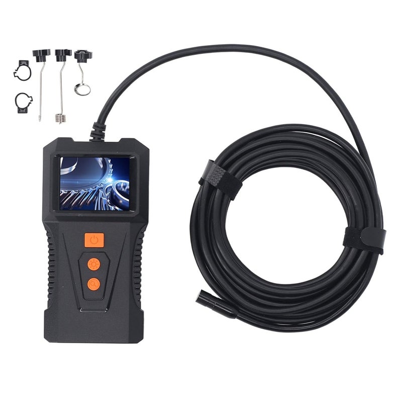 Hilitand Industrial Endoscope, 2in HD Screen 5m Cable 8mm Lens Borescope with 360 Rotation IP67 for Automotive Pipe Sewer Inspection - Image 3
