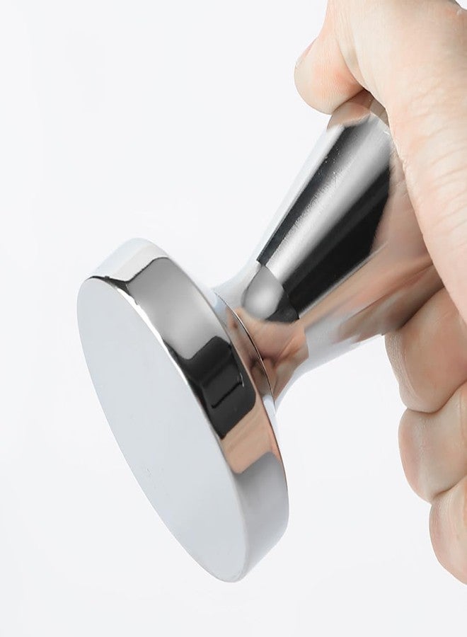 GSHLLO 49mm Stainless Steel Coffee Hand Tamper Flat Base Espresso Tamper Coffee Powder Presser Coffee Maker Tool for Office Home - Image 3