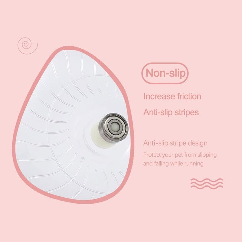 Neostyle Hamster Flying Saucer,Silent Running Exercise Wheel,Hamster Exercise Toys,for Hamsters,Gerbils,Chinchilla,Mice,Hedgehog and Other Small Pets (White(include holder)) - Image 4