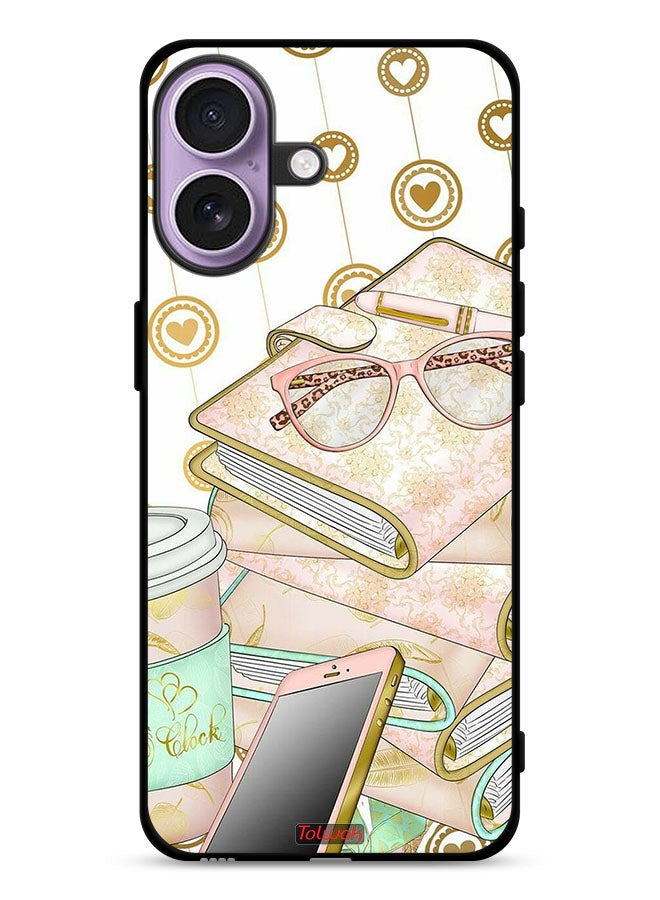 Tolwak Apple iPhone 17 Protective Case Cover Glasses On Books - Image 1