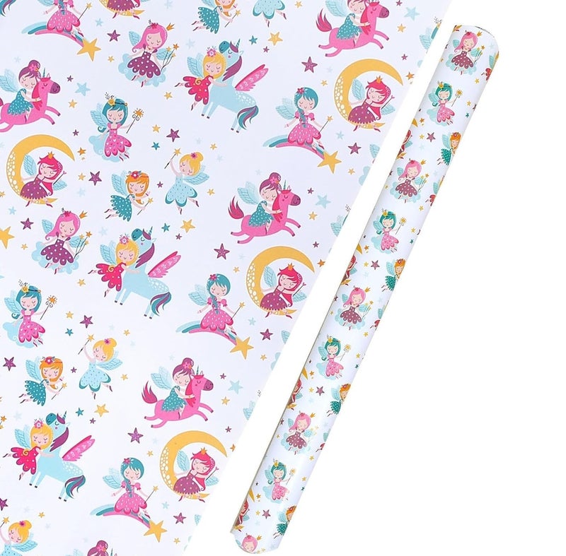 Skywalk Gift Wrapping Paper Sheets Set Of 25 Sheets(Size-19.5 X 29.5). Perfect For Wrapping Gifts For Your Loved Ones.,Multi - Image 2