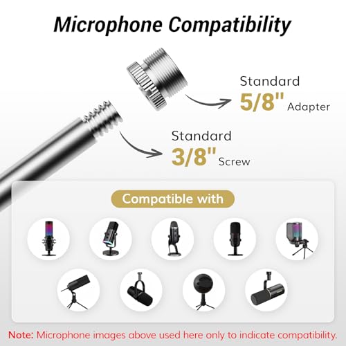 TONOR Isolation Shield Pack for Mic, Acoustic Foam Shield with Pop Filter & Tripod Stand, Foldable Design, Compatible with Blue Yeti, AT2020, Recording, Podcasts, Singing, Max 70 inch, Stand Included - Image 2
