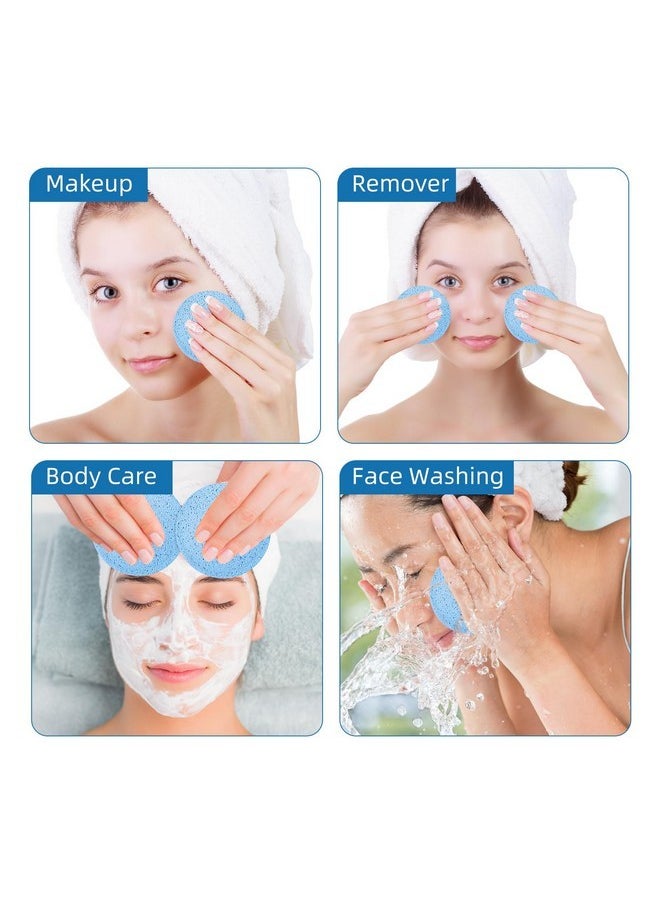 Compressed Washing Face Sponges For Estheticians Aesthetic Facial Cleansing Exfoliating And Mask Makeup Removal 60 Count A Jar(Blue) - pzsku/Z3B717675A684BF51FA39Z/45/_/1730894543/a15eee7f-023a-4f15-9d74-85f7be0e28f3