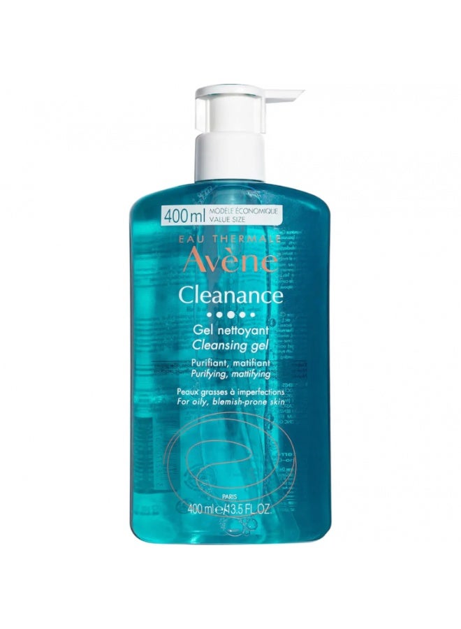 Avene Cleanance Gel Soapless Cleanser 400 ml
