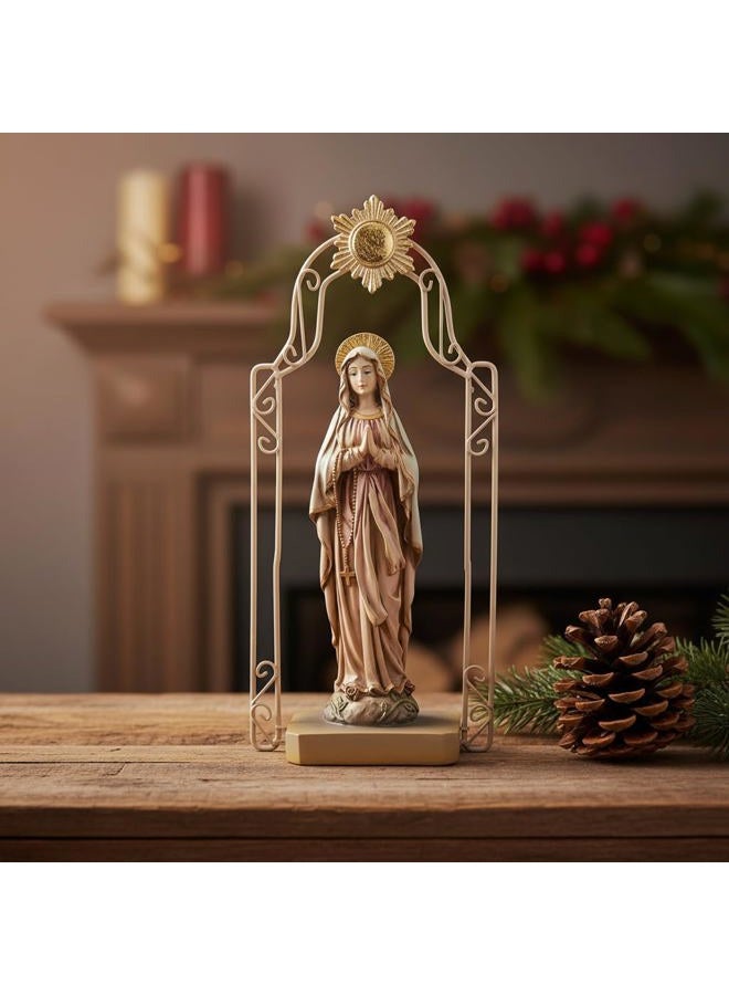 Comfy Hour 11" Religious Praying Virgin Mary Statue, The Blessed Mother of The Immaculate Comception Home Madonna Figurine - Image 2