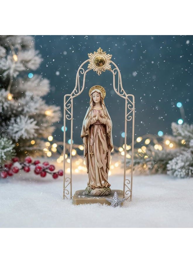 Comfy Hour 11" Religious Praying Virgin Mary Statue, The Blessed Mother of The Immaculate Comception Home Madonna Figurine - Image 3