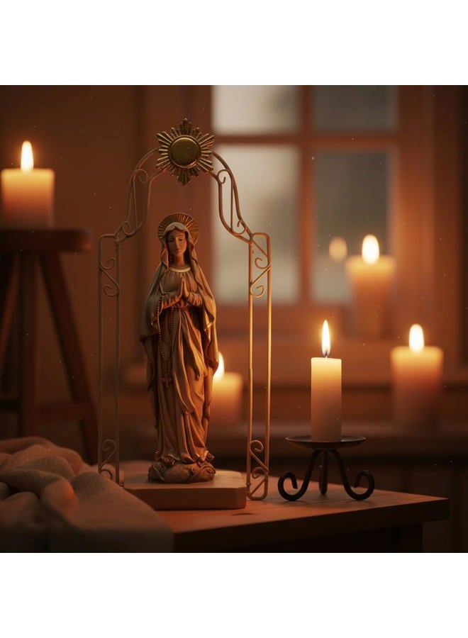 Comfy Hour 11" Religious Praying Virgin Mary Statue, The Blessed Mother of The Immaculate Comception Home Madonna Figurine - Image 5