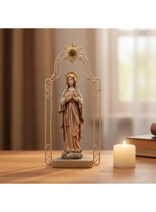 Comfy Hour 11" Religious Praying Virgin Mary Statue, The Blessed Mother of The Immaculate Comception Home Madonna Figurine - Image 4
