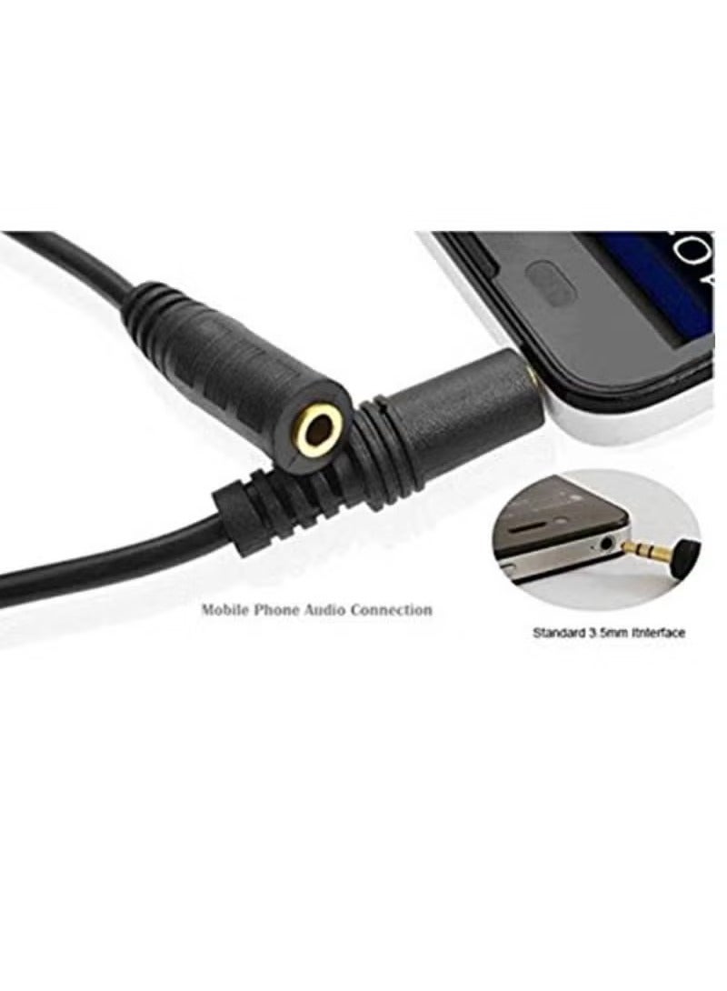 JAJEEK 3.5mm Aux Jack Audio Extension Cable, Male to Female Adapter for Headphones, Smartphones, and Audio Devices - Image 3