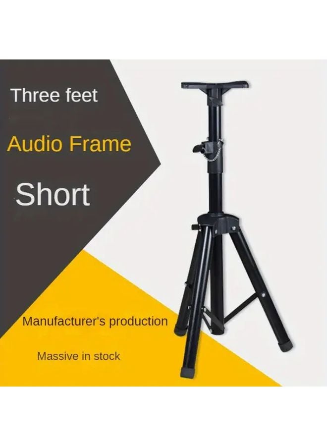 Heavy Duty Adjustable Telescopic Speaker Projector Tripod Stand Black - Image 2