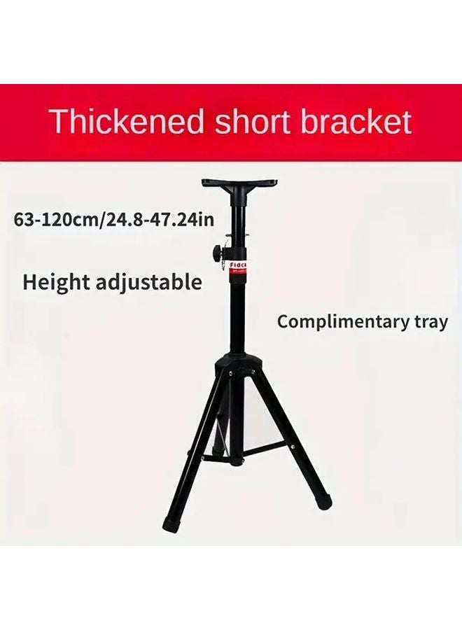 Heavy Duty Adjustable Telescopic Speaker Projector Tripod Stand Black - Image 5