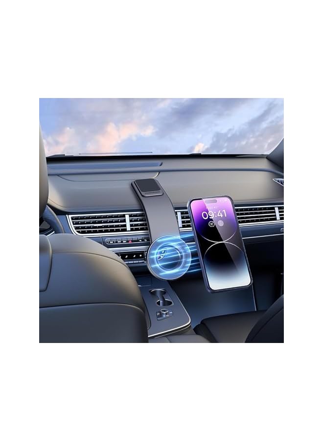 Green Tiger Car Mount, Detachable Bendable Aluminum Arm Magnetic Phone Holder, 20 Strong Magnets, for iPhone 16 15 14 13 Pro Max Mini - Image 2