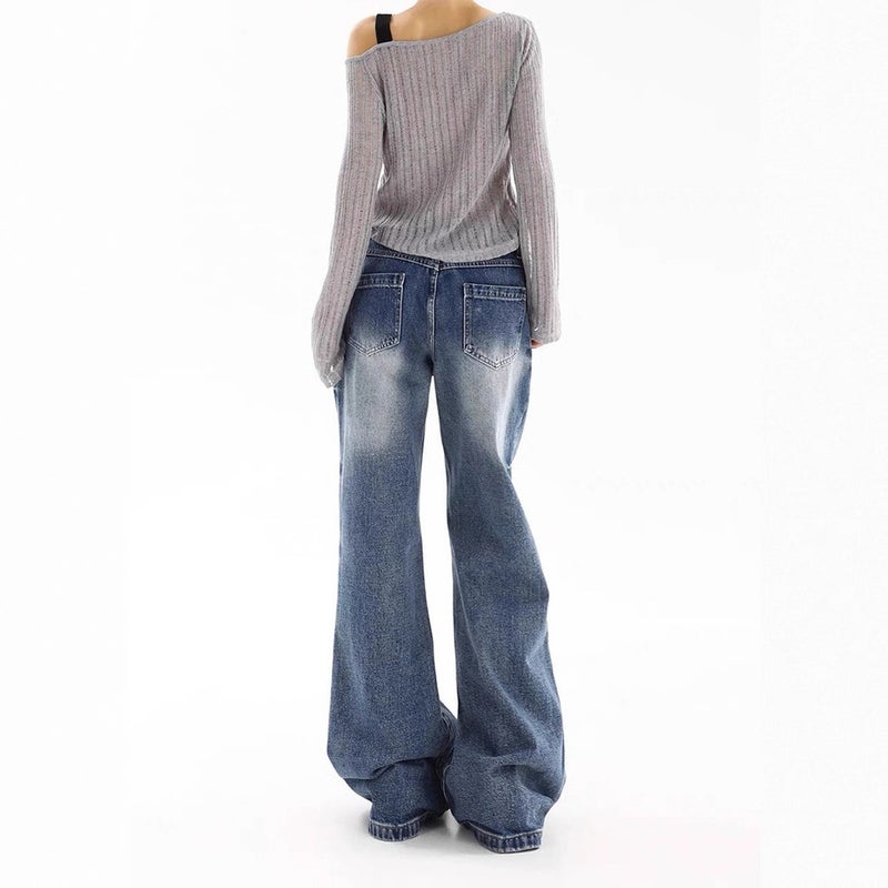 Unisex Casual Daily Denim Jeans - Image 5