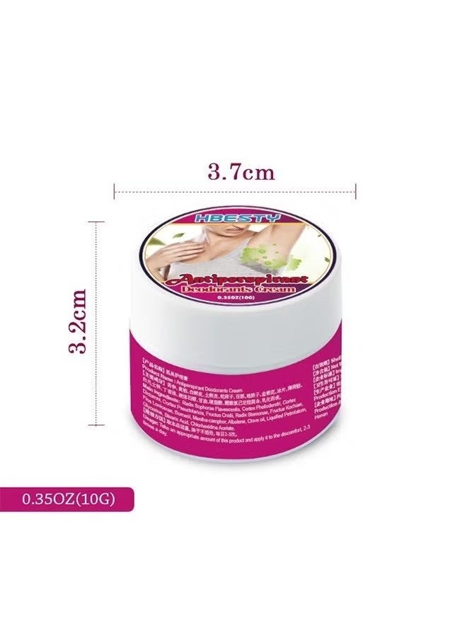 HBESTY Antiperspirant Deodorant Cream - Body Odor Remover Underarm Antiperspirant and Deodorant Underarm Odor Cream to Get Rid of Body Odor 10G - Image 5