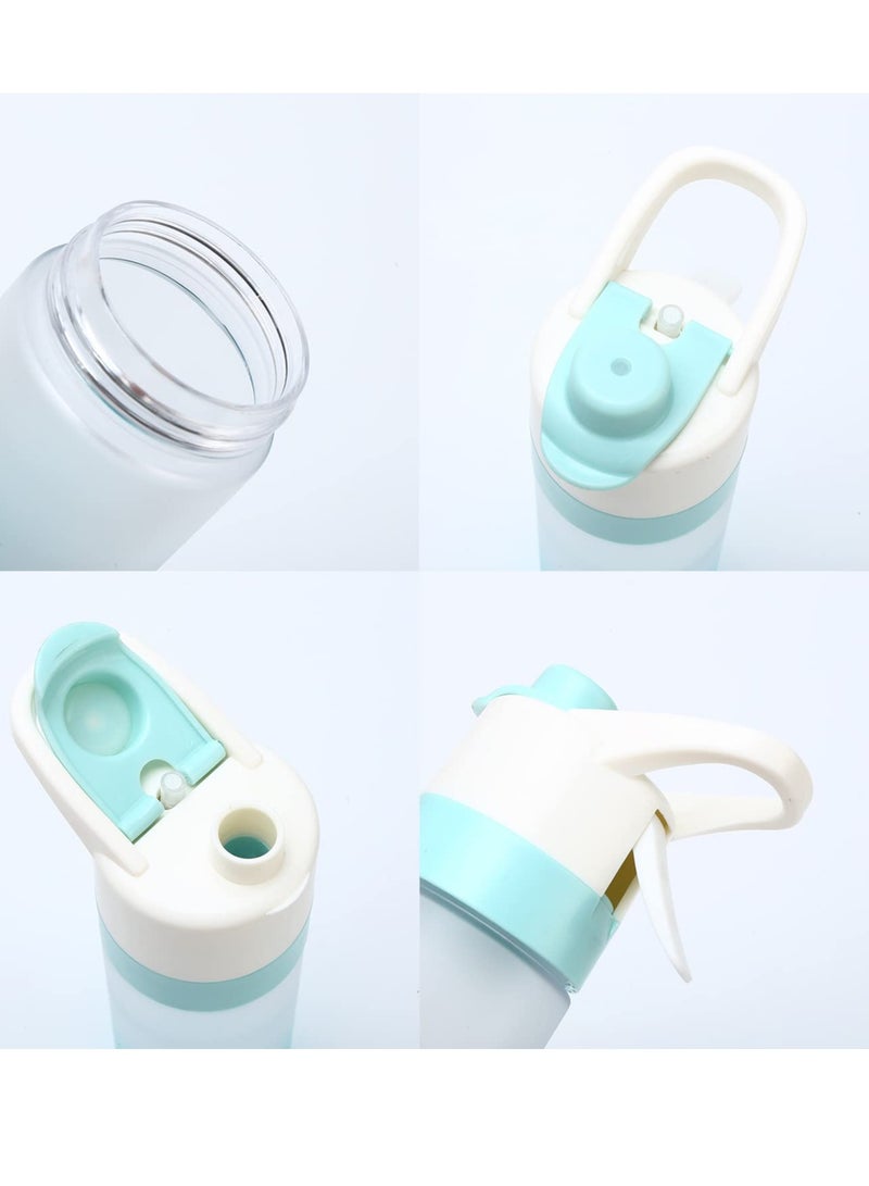 SYOSI Mist Spray Water Bottle, 650ml Sports Water Bottle Reusable Fitness Water Jug Multifunctional Spray Water Cup with Mist Hydration - Image 4
