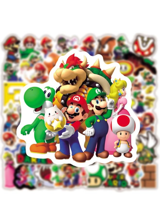 50-Piece Cartoon Waterproof Sticker Set, HD Fine Color Printing, Waterproof Stickers for Laptop,Skateboard, Water Bottles,Computer,Phone,Guitar, Stickers for Kids Teens Adult - Image 5