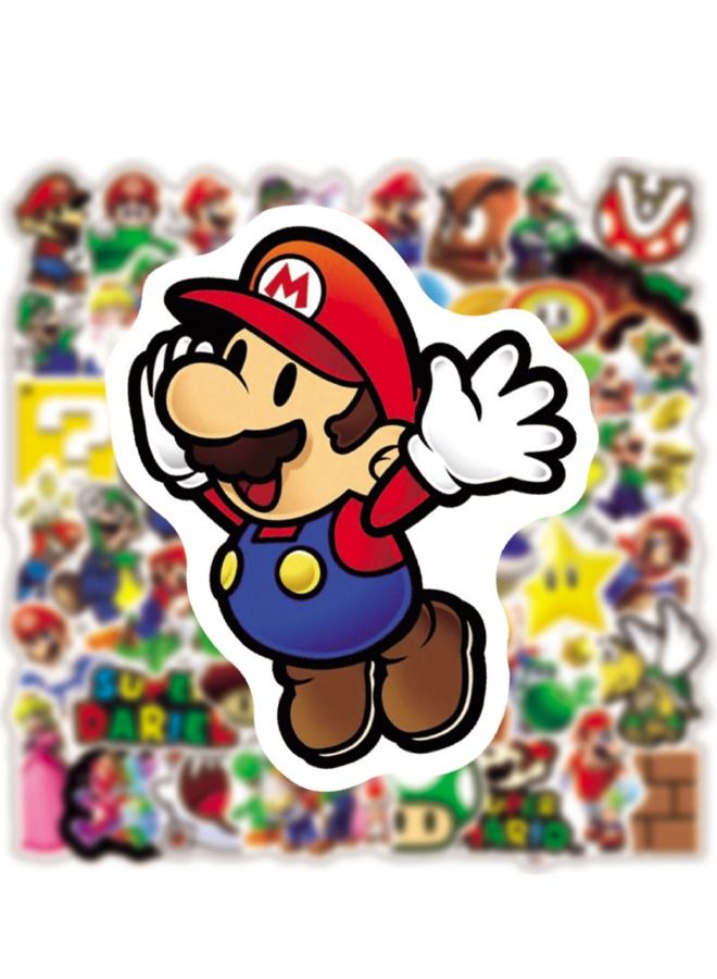 50-Piece Cartoon Waterproof Sticker Set, HD Fine Color Printing, Waterproof Stickers for Laptop,Skateboard, Water Bottles,Computer,Phone,Guitar, Stickers for Kids Teens Adult - Image 4