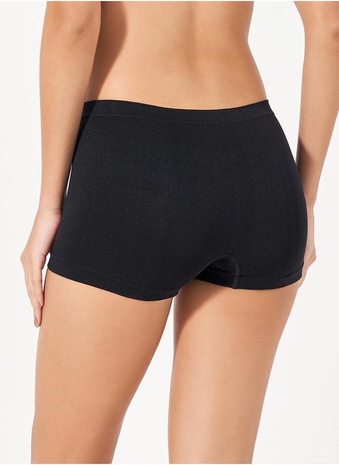 Styli Pack of 3 - Solid Seamless Bodyshort  - Image 5