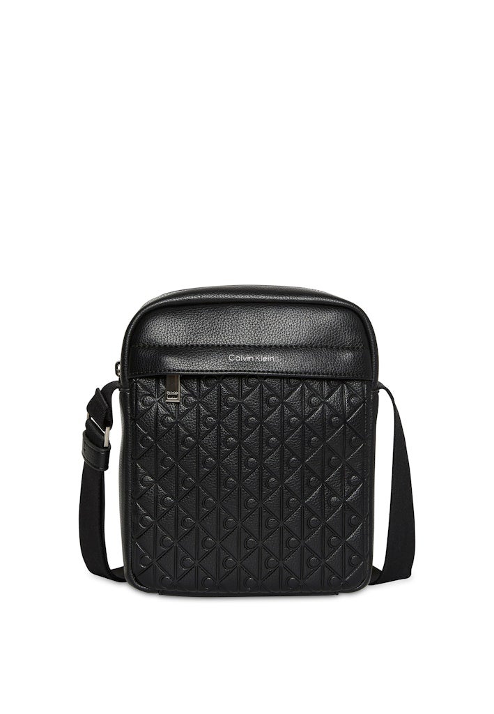 Calvin Klein Jeans Embossed Emblem Logo Reporter Bag - Image 1