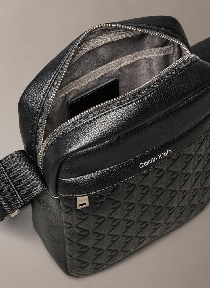 Calvin Klein Jeans Embossed Emblem Logo Reporter Bag - Image 2