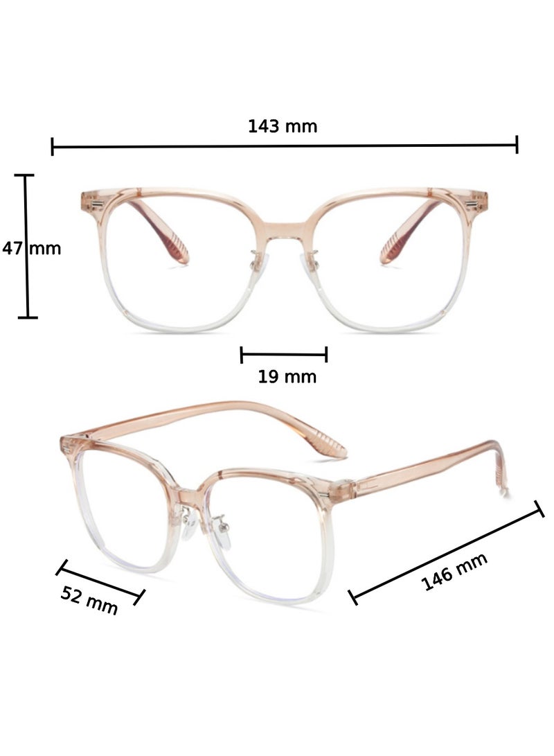 Urban Utility Blue Light Blocking Optical Eyeglasses - Stylish Oversized Frames, Clear Lens, Polarized. Top-rated Bluelight Protection for Reading, Work, & Screen Time. Vintage-Inspired, Lightweight Design. - Image 3