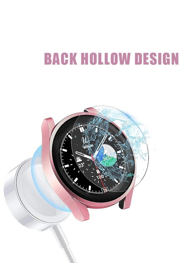 4 قطع من غطاء واقي الشاشة لساعة سامسونج جالاكسي 6 47 ملم ، جراب رفيع للغاية من مادة البولي يوريثين الحراري المقاوم للضباب ومقاوم للضباب من الزجاج المقوى عالي الدقة ، غلاف ممتص للصدمات من البولي كربونا - Image 4