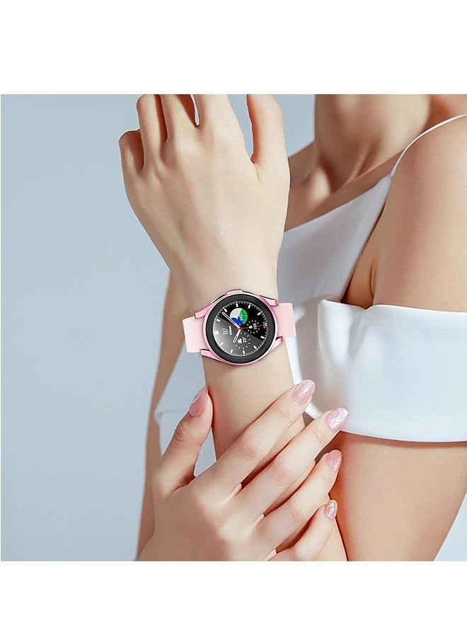 4 قطع من غطاء واقي الشاشة لساعة سامسونج جالاكسي 6 47 ملم ، جراب رفيع للغاية من مادة البولي يوريثين الحراري المقاوم للضباب ومقاوم للضباب من الزجاج المقوى عالي الدقة ، غلاف ممتص للصدمات من البولي كربونا - Image 5