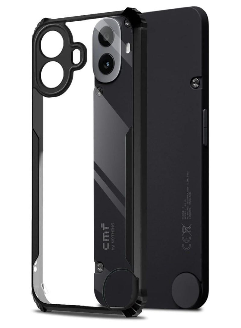 حافظة لهاتف Nothing CMF Phone 1 غطاء خلفي صلب مقاوم للصدمات ومضاد للاصفرار، حافظة حماية 360 درجة من مادة TPU، غطاء خلفي شفاف لهاتف Nothing CMF Phone 1 - Image 1