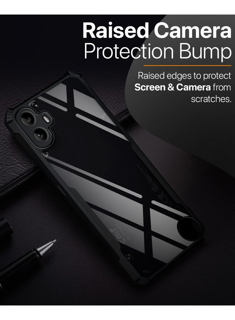 حافظة لهاتف Nothing CMF Phone 1 غطاء خلفي صلب مقاوم للصدمات ومضاد للاصفرار، حافظة حماية 360 درجة من مادة TPU، غطاء خلفي شفاف لهاتف Nothing CMF Phone 1 - Image 4
