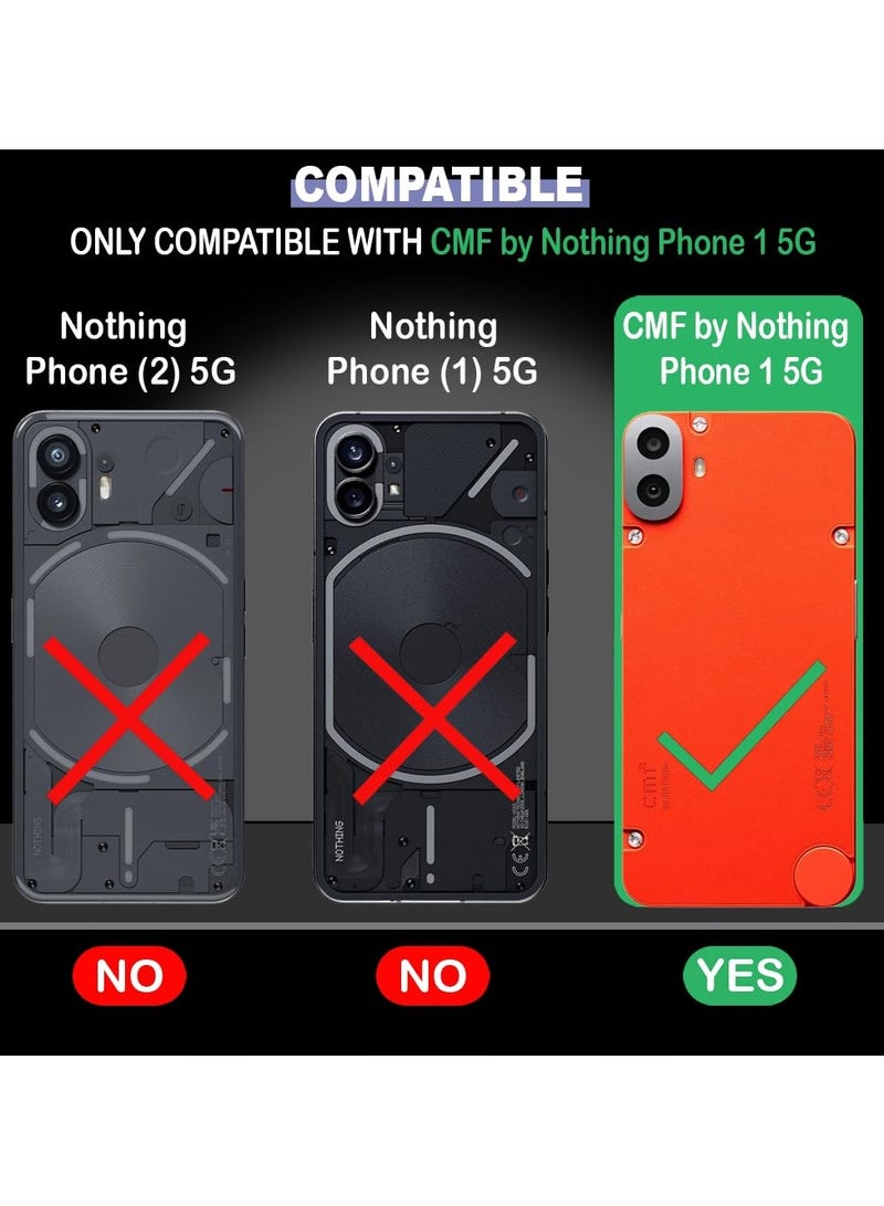 حافظة لهاتف Nothing CMF Phone 1 غطاء خلفي صلب مقاوم للصدمات ومضاد للاصفرار، حافظة حماية 360 درجة من مادة TPU، غطاء خلفي شفاف لهاتف Nothing CMF Phone 1 - Image 2