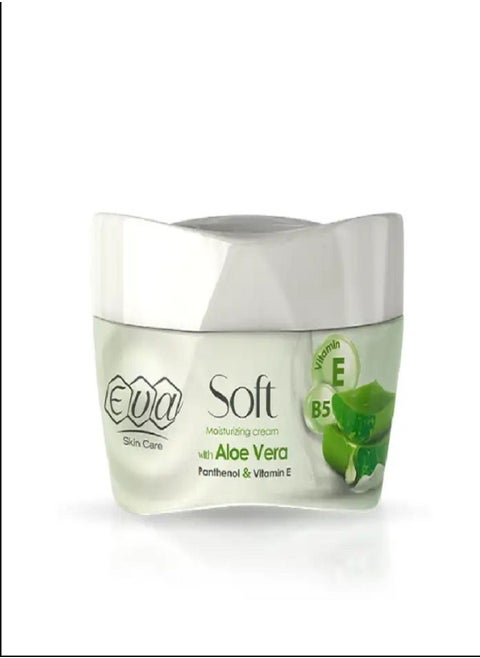 Eva Skin Care Soft Moisturizing Cream with Aloe Vera, Panthenol & Vitamin E 20 grams