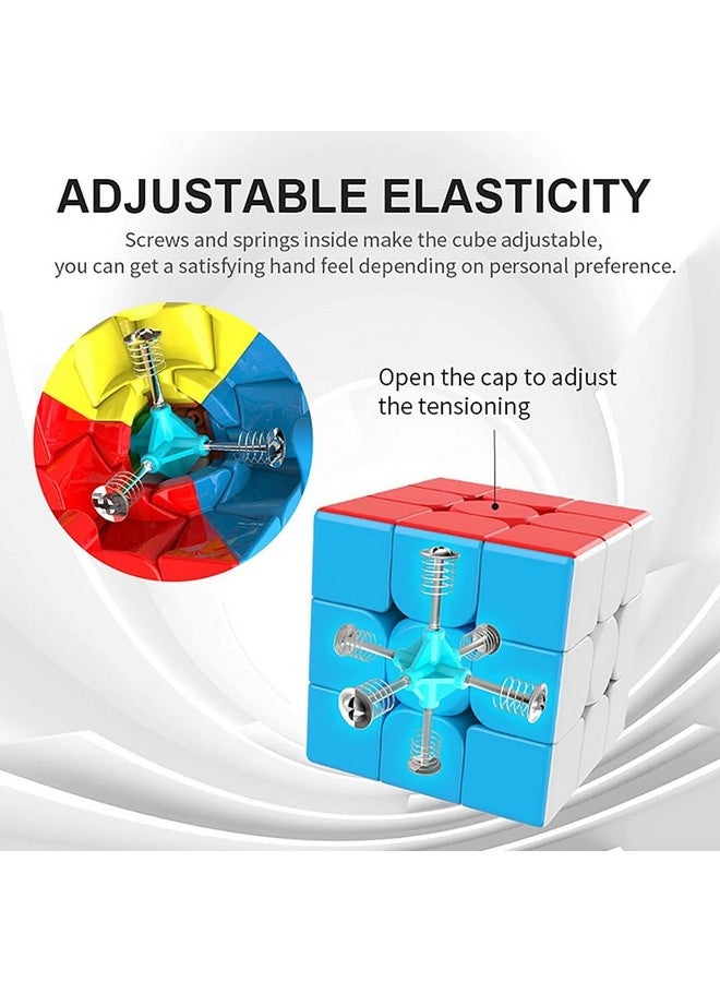 بارتيت مكعبات بارتيت ٣×٣ بدون ملصقات | مكعب سريع للمبتدئين للأطفال والكبار | لغز العصف الذهني السحري السريع للتخلص من التوتر (متعدد الألوان) | مكعب متين وناعم بتصميم مقاوم للفرقعة - Image 4