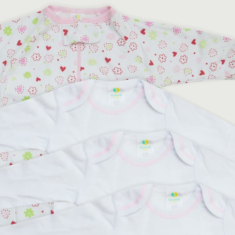 Spasilk Baby Essential 23 Piece Layette Set for Newborns and Infants, 0-6 Months, Pink Girl - Image 3