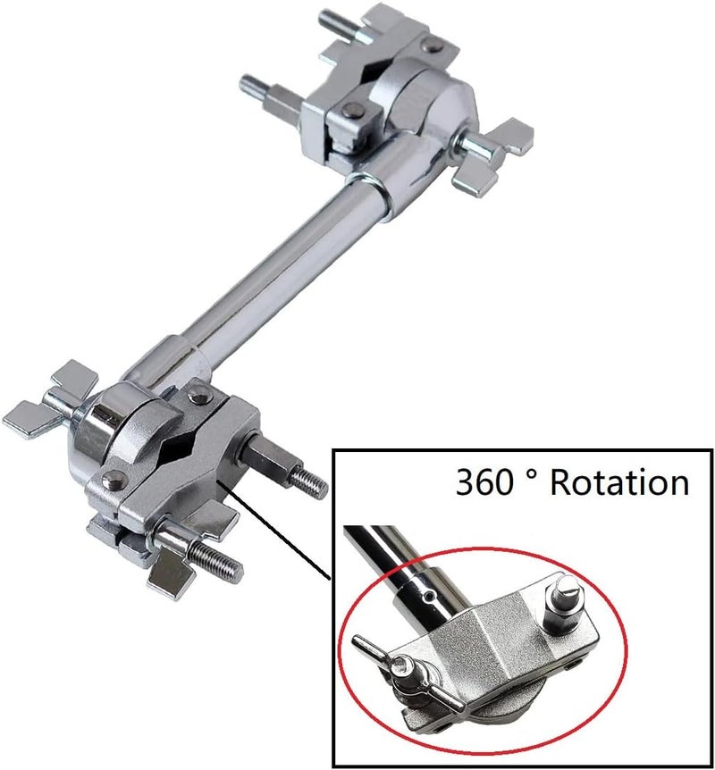 TUOREN Dual Drum Clamp 360° Rotating Double Drum Clamp with Extended Connecting Rod - Image 3