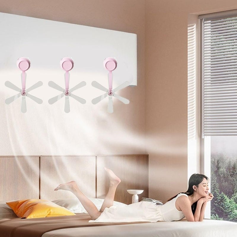 Adjustable AC Airflow Fan Deflector, Windmill Style Air Conditioner Cover, Redirect Strong Airflow, Improve Indoor Comfort, Easy Install Cooling Accessory (Pack (2 Fans)) - Image 4