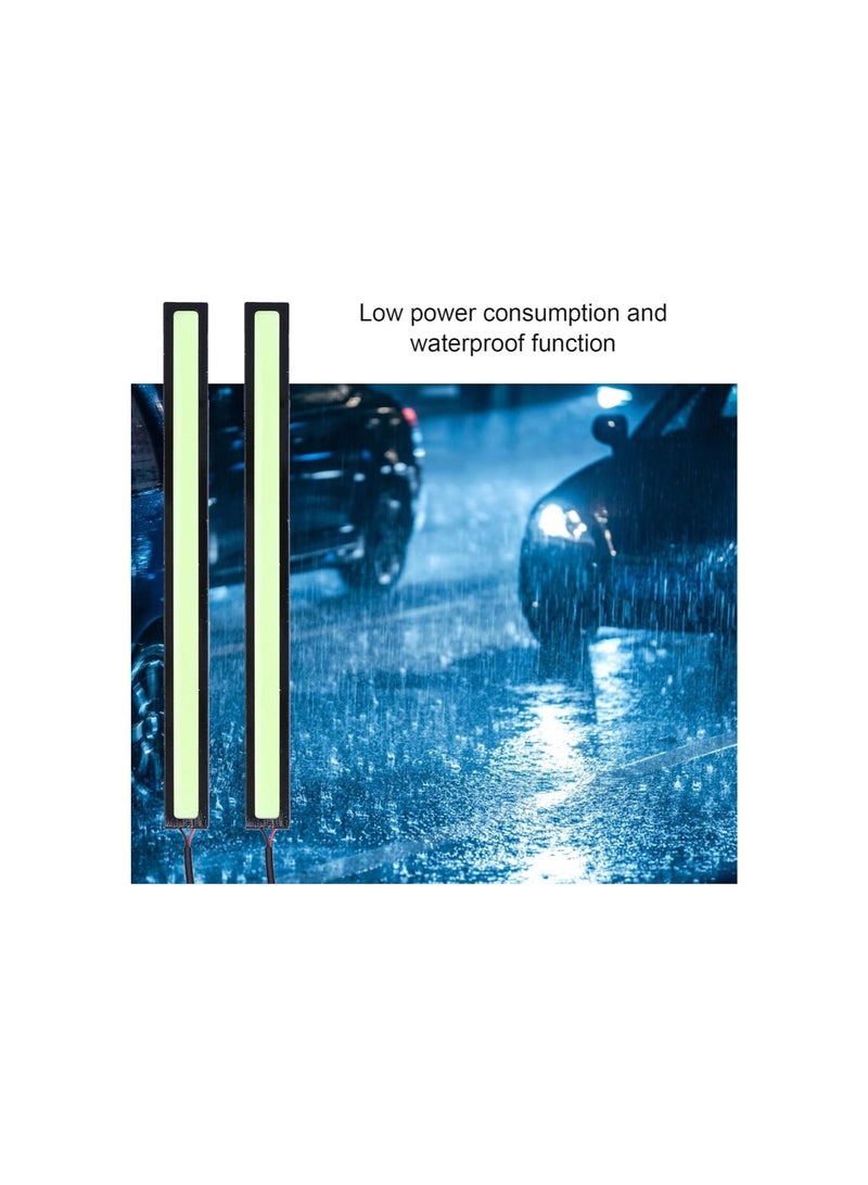 Loquat Car LED Light, 2pcs Car LED Lights Waterproof Super Bright COB Fog Driving Daytime Running Lamp 12V Universal - Image 3