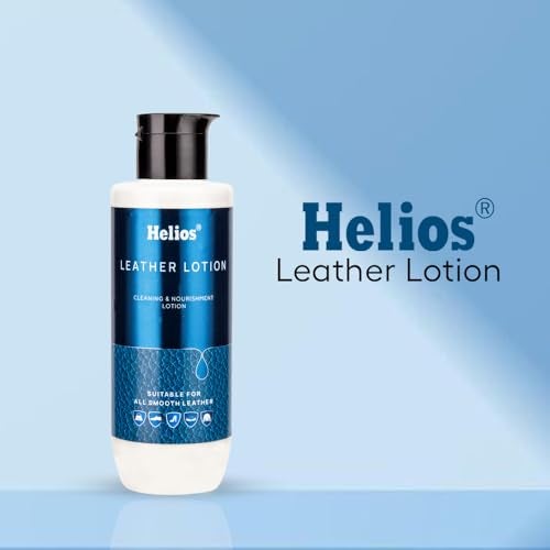 Helios leather tion with Microfiber Cloth | Leather Conditioner & Moisturizer for Shoes, Bags, Jackets, Wallets | Nourishes & Restores Leather Shine – 150 ml (Pack of 1) - Image 2