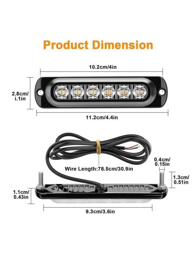 EEEKit 10PCS Car LED Emergency Strobe Lights - Image 2